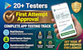 app testing 12 testers closed testing website testing qa testing