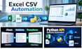 automate excel CSV data processing and repetitive tasks with python
