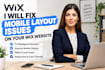 fix misplaced buttons and ctas on your wix mobile website