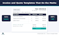 create an excel or google sheets invoice and quote template, auto totals