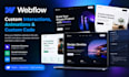 customize webflow interactions, animations and custom code
