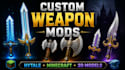 create custom hytale and minecraft weapon mods 3d models