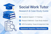 tutor social work research, case study and study notes