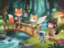 do concept art, background and characters in cartoon 2d