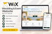 design wix event planner wedding event planning  website with rsvp