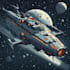 design futuristic spaceship concept art