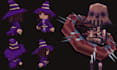 create blockbench minecraft mob, animation, weapon model, hytale texture design