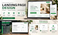 design a landing page with booking and payment integration