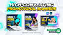 design high converting promotional banners