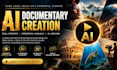 create ai documentary,ai animation ai video editing,ai generated short ads