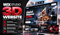 build 3d animated wix website interactive 3d wix studio scrolling website design