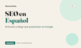 write seo optimized articles and blog posts in spanish