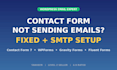 create or fix wordpress contact forms and smtp email issues