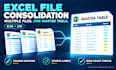 merge excel spreadsheet combine CSV files and consolidate data into master sheet