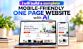 build a complete, mobile friendly landing page website