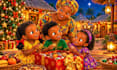 create a 3d ai christmas animation video