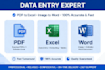 do accurate data entry typing work
