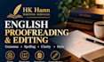 proofread and edit your english writing
