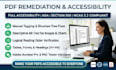 do pdf remediation, pdf accessibility, wcag, section 508 and ada compliance