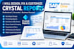 design fix and customize crystal reports