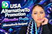 designed alternativeto promotion, alternative profile  and  alternativeto promot