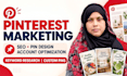 do pinterest SEO, pin design and account optimization