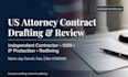 draft a US attorney contractor agreement with IP protection
