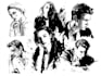 draw a character with ink