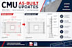 update cmu as built drawings from redlines and field markups