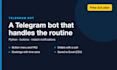 build a custom telegram bot in python for orders, bookings and faqs