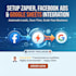 set facebook lead ads, google sheets, and gmail using zapier