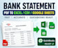 do bank statement income statement balance sheet bookeepping