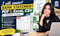 be converting bank statement