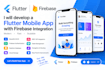 develop flutter mobile app full stack custom web app with firebase integration