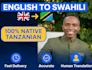 translate english to swahili native tanzanian fast