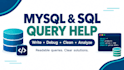 write and debug mysql sql queries