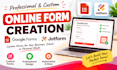 create professional jotform and google forms with automation