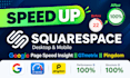do squarespace speed optimization and google pagespeed insight