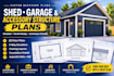 create  custom backyard shed garage and accessory plans
