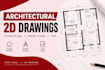 draw professional residential house floor plans