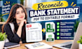 reconcile bank statement PDF to editable format
