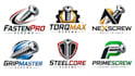 design a professional bolt fastener, hardware, engineering mechanical screw logo