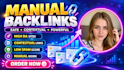 build manual SEO backlinks with relevant content