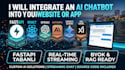 integrate ai chatbot or llm into your website or app with fastapi