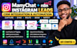 integrate manychat with n8n for instagram fb api lead CRM auto post sync routing