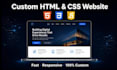 create a modern responsive website using HTML CSS and javascript