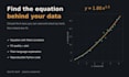 find the mathematical equation behind your experimental data