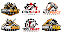 design a professional hardware, handyman, construction, engineering tools logo