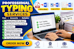 do fast typing work data entry pdf to word typing
