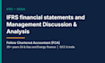 prepare ifrs financial statements and management discussion analysis